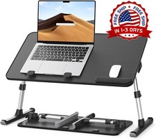 Escritorios plegables para el regazo Bandejas para la cama para comer y escribir picture