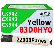 83D0HY0 Yellow Toner Cartridge Compatible for Lexmark CX942 CX943 CX944 Printer picture