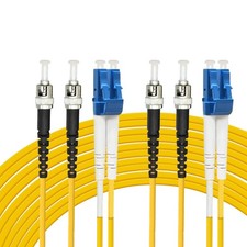 2 PCS LC To ST Fiber Patch Cable Single Mode Duplex 9/125um OS1 10m 32.8ft picture