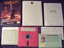 Apple vtg Sargon II the Computer Chess Champion game Complete with Original Box picture
