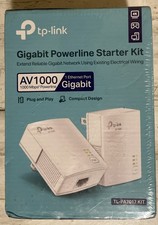 TP-Link AV1000 Gigabit Powerline Starter Kit (TL-PA7017 KIT) New Sealed picture