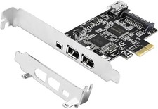 4-Ports PCIE 1394A Firewire 400 Card for Windows OS and MAC OS Pcs, TI TSB43AB23 picture