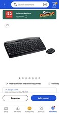 Logitech MK320 Wireless Desktop Keyboard and Mouse Combo Black Brand New Sealed picture