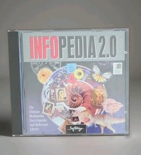 Infopedia 2.0 (PC CD-ROM 1995 softkey) 29 Volume Encyclopedia  + 7 Essential Bks picture