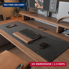 Felt Desk Mat | Computer Mat for Desk(36x12Inches) | Large Felt Mouse Pad and Ke picture