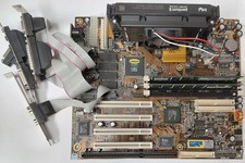PCChips M767 ISA AT/ATX Retro Slot 1 Motherboard + Pentium II 350MHz + 128MB RAM picture