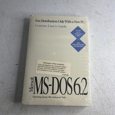 Microsoft MS-DOS 6.2 Operating System User's Guide & Software Disk - NEW picture