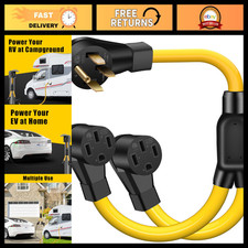 50 Amp Y Splitter Adapter Cord for RV/EV, 250V 4 Prong NEMA 14-50P to 2X 14-50R, picture