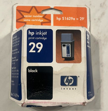 Vintage HP Invent -  HP Injet Print Cartridge 29 BLACK - EXPIRED July 2002 N.I.B picture