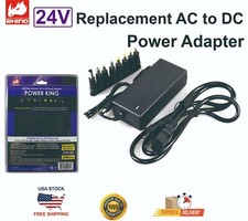 Universal 24V Replacement AC to DC Power Adapter 8 Tips Laptop Router Printer picture