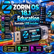 Zorin OS 18.1 Education Bootable USB Installer | UEFI/Legacy | 64-Bit picture