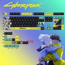 Cyberpunk: Edgerunners Side Translucent PBT Key Cap 130 Keys Collection Gifts picture