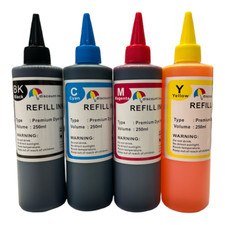 4 Bulk refill ink kit for EPSON inkjet printer 4 colors 4x250ml CISS Refillable picture