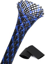 25ft - 3/4 Inch Cable Management Sleeve Protector,Wire Loom PET Expandable Wire picture