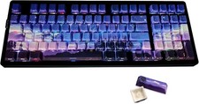 JSJT PBT Keycaps Side-Printed Double Shot 126 Keycap Set Dawn Themed Cherry picture