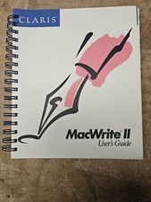 Claris MacWrite II User's Guide Apple Macintosh Vintage Software Manual 1989 picture