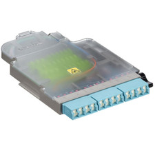 Leviton SPLCH-12BL HDX 12-Fiber OS2 LC Shuttered Splice Module picture