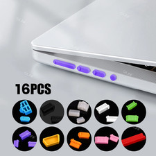 16PCS Silicone USB Dust Plug Set Laptop Computer Port Protector Anti Dust picture
