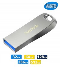 SanDisk Ultra Luxe USB 3.2 Metal Flash Drive (32GB-512GB) Wholesale Memory lot picture
