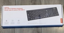 Lenovo 100 USB-A Wireless Keyboard KN100-K Open Box New Sealed US English picture
