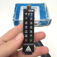 Apricorn Aegis Secure Key 3NX 128GB USB Flash Drive Hardware Encrypted PIN Pad picture