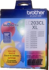Brother LC203CL XL 3-Pack Color Ink Cartridges Magenta Cyan Yellow Exp: 01/2024 picture