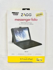 Open Box ZAGG Messenger Folio - Bluetooth Tablet Keyboard iPad 9.7