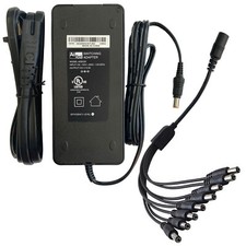 DC 12V 5A UL Power Supply Adapter or 8 Split Cable For CCTV Security Camera NVR picture