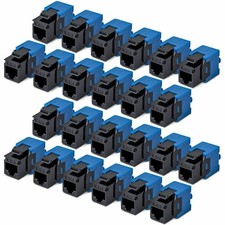 StarTech Cat6 Keystone Jack 24-Pack RJ45 Ethernet Keystone Jacks UTP Cat6 Wall picture