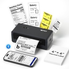 Bluetooth Thermal Shipping Label Printer, Portabel Label Printer, Address Lab... picture
