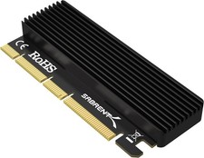 M 2 NVMe SSD to PCIe X16/X8/X4 Adapter Card Heatsink Aluminum easy install picture