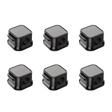 Magnetic Cable Clips Wire Organizer – 6 Pack Black – Cord Management picture