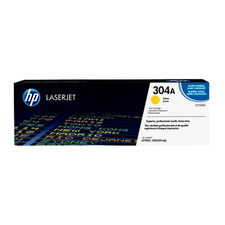 New Open Box HP 304A Yellow Original LaserJet Toner Cartridge, CC532A picture