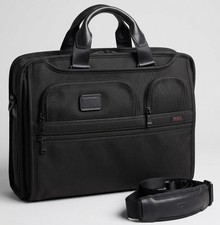 TUMI Alpha 3 Compact Large Screen Laptop Brief 126124-1041 Black picture