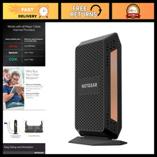 Multi-Gig Cable Modem DOCSIS 3.1 - 1Gbps Speed, 2 x 1G Ethernet Ports, Xfinity, picture