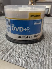New Office Max 16x Recordable DVD+R 50 Count 4.7 GB 120 Minutes picture