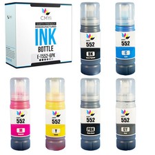 Compatible Ink Bottles for Epson 552 Black Color Combo Fits EcoTank Pro picture