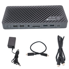 AV Access KD-E20 Dual Monitor USB-C KVM Switch Docking Station 2 Laptop 4K 100W picture