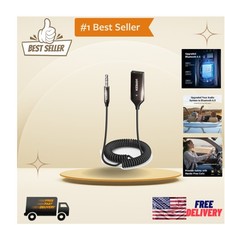 Compact Bluetooth 6.0 Aux Receiver - Plug-and-Play for Cars and Home Audio picture