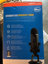 Blue Yeti USB Multi-Pattern Mic Black w/ Mute, Headphone Monitoring, Stand picture