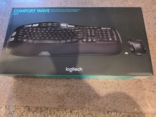 Logitech MK550 Comfort Wave K350 Wireless Keyboard M510 Mouse Combo w/USB - Read picture