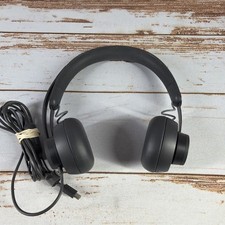 Used Logitech Zone Wired On-Ear Headset Black 981-000876 USB PC Mic Tested picture