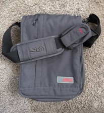 STM Alley Air Tablet/SML Laptop Steel Blue Gray And Red  Cross Body/Shoulder Bag picture