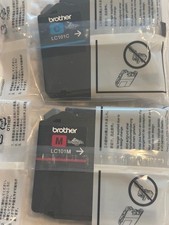 Lot Of 2 Brother LC101M LC101C Cyan & Magenta Ink Cartridges Genuine OEM picture