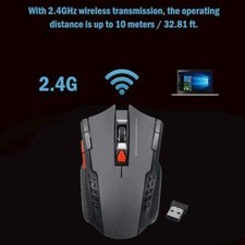 CONNEX-USB 2.4GHz Wireless Gaming Optical Mouse w/Receiver- Laptop Computer-US picture