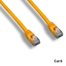 Kentek Yellow 15ft Cat6 UTP Cable 24AWG 550MHz Pure Copper RJ45 Ethernet Routers picture