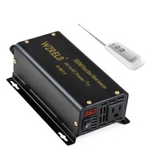 600W Pure Sine Wave Inverter 300W DC to 110V AC Power 24.0 Volts (DC) picture