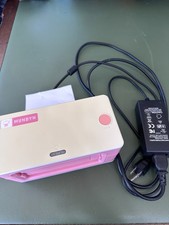 Munbyn Pink Thermal Shipping Label Printer  with Power Supply Cord Parts Only picture