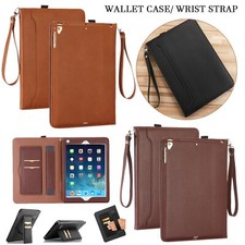 For iPad 5th/6th/7th/8th/9th Gen Mini Pro Air PU Leather Wallet Stand Case Cover picture