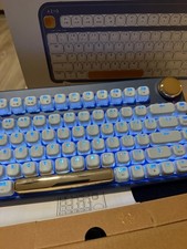 Azio IZO Wireless BT5/USB PC & Mac Mechanical Keyboard, Blue Iris picture